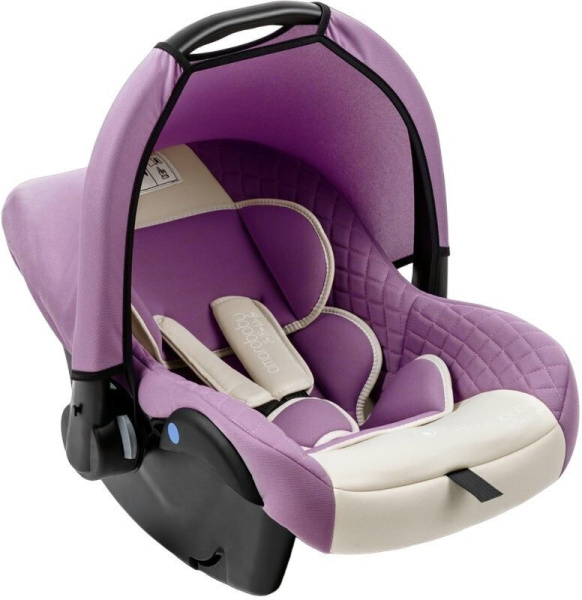 Детское автокресло Amarobaby Baby Comfort AB222008BC/3938 Светло-фиолетовый/Светло-бежевый