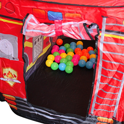 Игровая палатка Darvish Пожарная машина (50 шаров) DV-T-1683