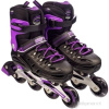 Роликовые коньки TIAN-E TE-761PRS р.31-34 Чёрный/Фиолетовый