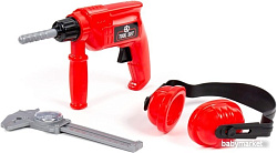 Набор инструментов игрушечных Полесье №23 91116 (дрель, наушники, штангенциркуль №2)