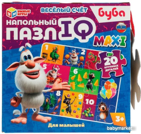 Мозаика/пазл Умные игры Веселый счет. Буба. Напольный пазл IQ max 4680107940742