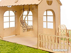 Кукольный домик Теремок Малый дом Барби КД-3