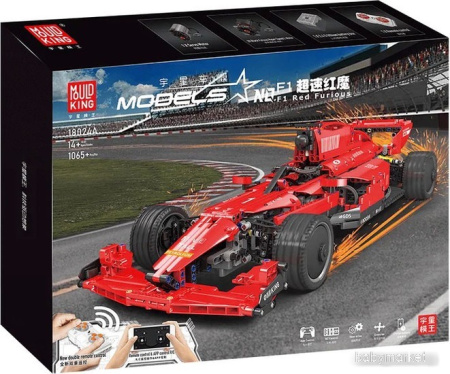 Конструктор Mould King 18024A Автомобиль Formula 1. Красная ярость