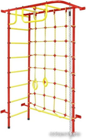 Детский спортивный комплекс Пионер 8М (красный/желтый)