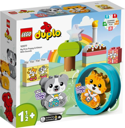 Конструктор Lego Duplo 10977 Мой первый щенок и котёнок и их звуки