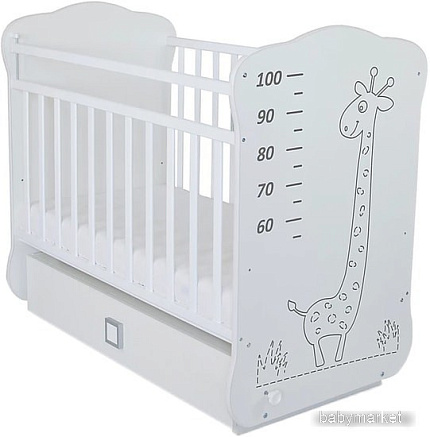 Классическая детская кроватка СКВ-Компани СКВ-4 412001-2 (белый, сова)