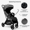 Детская прогулочная коляска Bubago Luna BG 154-3 Тёмно-серый