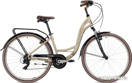 Велосипед Stinger Calipso STD р.15 2021 (бежевый)