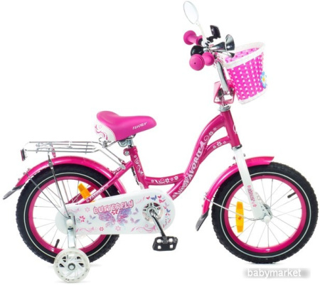Детский велосипед Favorit Butterfly 20 BUT-20PN (розовый/белый)