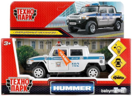 Пикап Технопарк Hummer H2 Pickup HUM2PICKUP-12SLPOL-SR