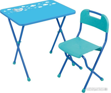 Складной стол Nika Алина КА2 (голубой)
