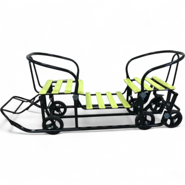 Санки детские GalaXy Погодки универсал 1 Чёрный/Лимон