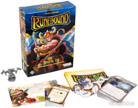 Купить Мир Хобби Runebound. Третья редакция. Ярость гор для детей - фото товара