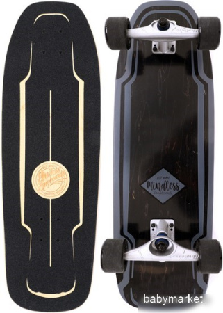 Лонгборд Mindless Surf Skate Black MS1000