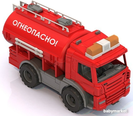 Игрушечный транспорт Нордпласт Спецтехника: Цистерна Огнеопасно 206 (красный)