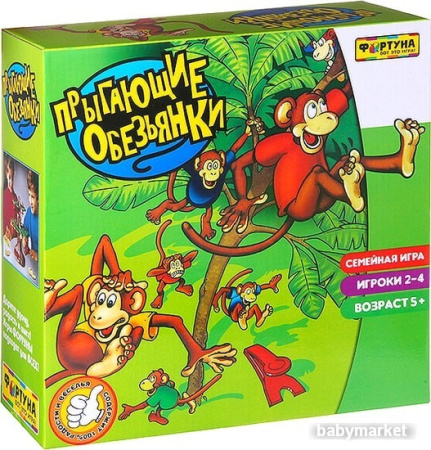 Настольная игра Фортуна Прыгающие обезьянки Ф51236