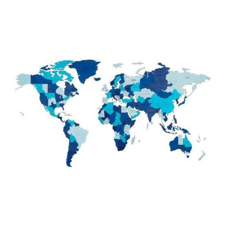 Сборная модель EWA «Карта Мира Medium» Блю Фэнтези