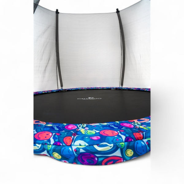Батут Calviano Outside Master Smile 252 см - 8ft (внешняя сетка, с лестницей)