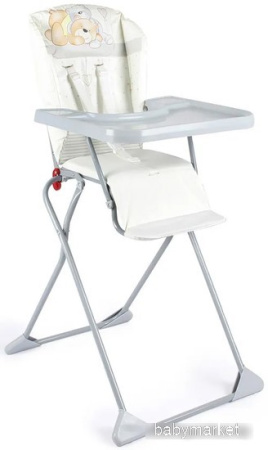 Высокий стульчик Globex Компакт Мишки (серый)