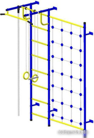 Детский спортивный комплекс Пионер С3С (синий/желтый)