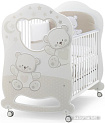 Классическая детская кроватка Italbaby Jolie Oblo 070.0860-6 (белый/шоколад)
