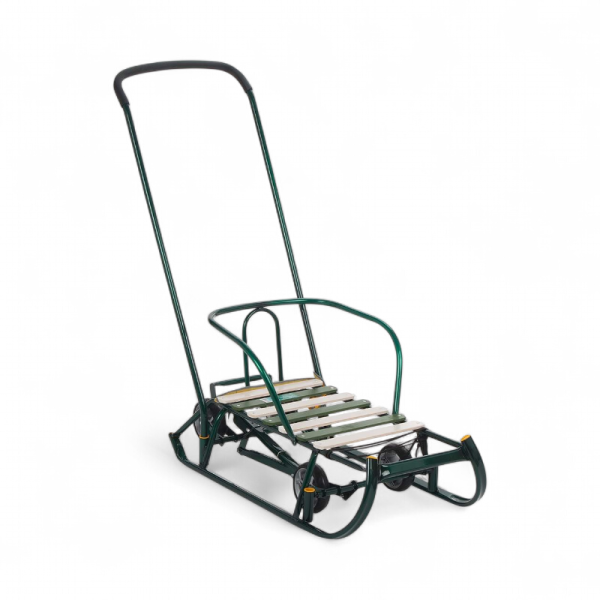 Санки Nika Тимка 6 Универсал Зелёный лак