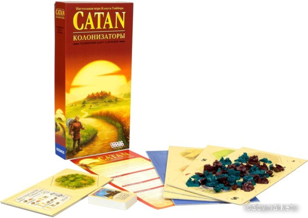 Мир Хобби Catan: Колонизаторы. Расширение для 5-6 игроков (дополнение) - детский товар