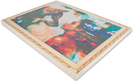 Алмазная мозаика Darvish Волк и девушка DV-9512-18