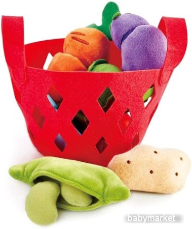 Набор игрушечных продуктов Hape Овощная корзина E3167-HP
