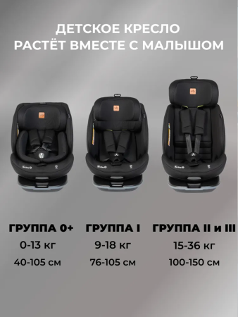 Детское автокресло VipBaby Everest I-Size LYB840 Obsidian