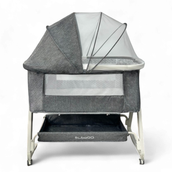 Приставная детская кроватка Bubago Velina BG 182-1 Серый