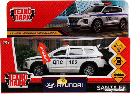 Внедорожник Технопарк Hyundai Santafe Полиция SANTAFE2-12SLPOL-WH