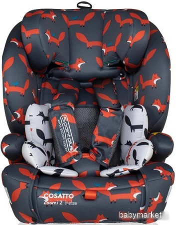 Детское автокресло Cosatto Zoomi 2 i-Size Charcoal Mister Fox