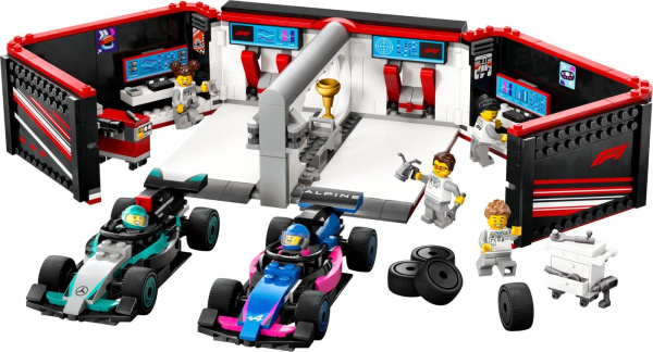 Конструктор Lego City Гараж F1 Mercedes-AMG и Alpine 60444 - детский товар