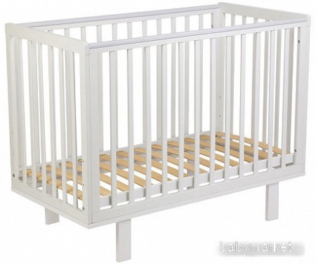 Классическая детская кроватка Polini Kids Simple 340 (белый)