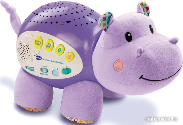 VTech Музыкальный проектор звездного неба Бегемот 80-180926