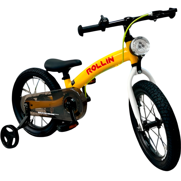 Беговел-велосипед Bubago Rollin BG-166-1 Жёлтый