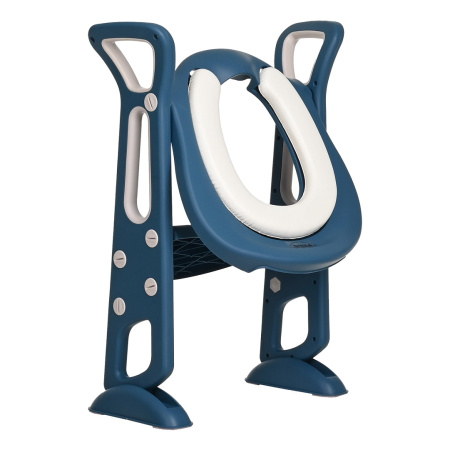 Сиденье для унитаза Pituso FG578 с лесенкой и ручками Бирюза