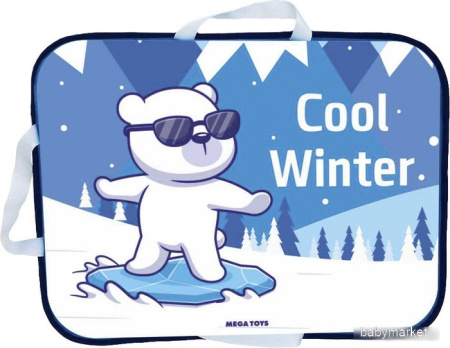Ледянка Mega Toys Медведь на сноуборде 22811