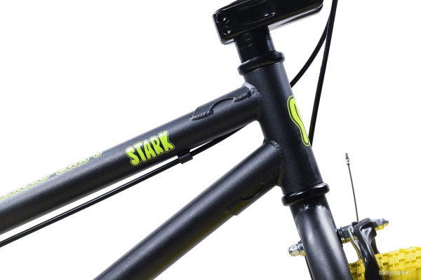 Stark Madness BMX 1 2025 (графит матовый/желтый/синий) - детский товар