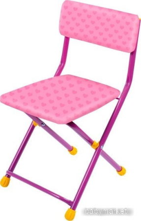 Детский стул Nika СТУ1 (сердечки на розовом)
