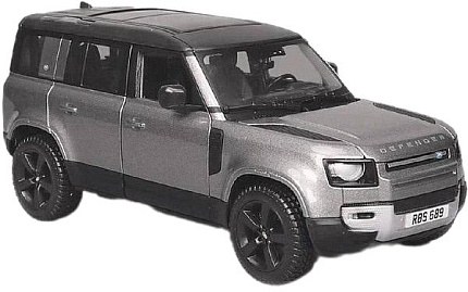 Внедорожник Bburago Land Rover Defender 2022 18-21101 (серебристый)
