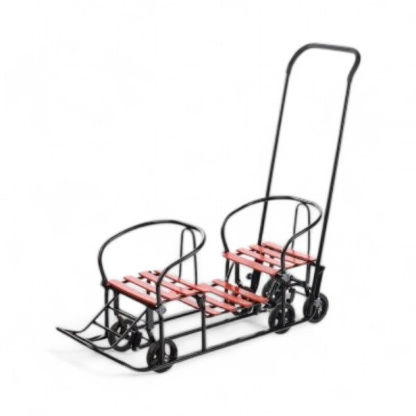 Санки детские GalaXy Погодки универсал 1 Чёрный/Красный