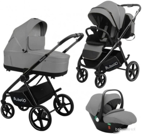 Детская универсальная коляска Bubago Niveta 3в1 BG 192-2 Серый
