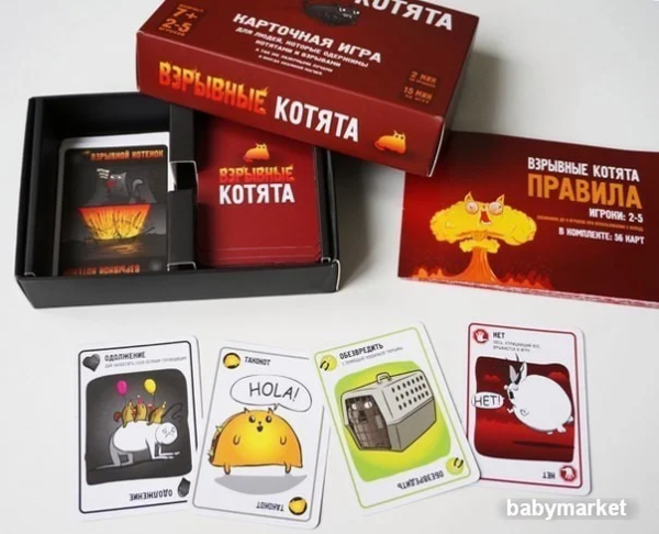 Настольная игра Мир Хобби Взрывные котята - детский товар