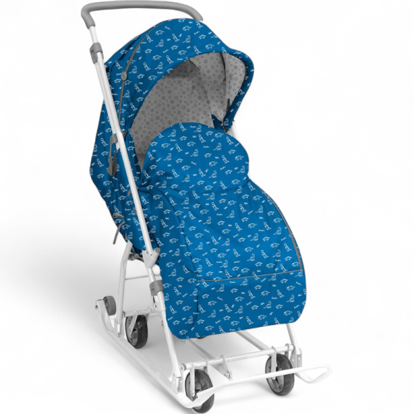 Санки-коляска Nika Наши Детки 3-1К НДТ3-1К/Д Динозаврики