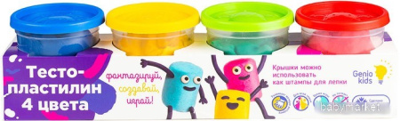 Набор для лепки Genio Kids Тесто-пластилин TA1010B (4 цвета)