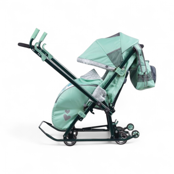 Санки-коляска Nika Ника Детям 7-4 НД7-4/2 Мятный - детский товар