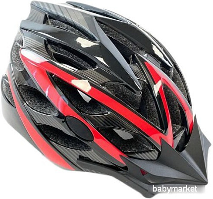 Cпортивный шлем Favorit IN20-L-RD (черный/красный)