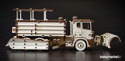 Сборная модель Eco-Wood-Art Снегоуборочная машина